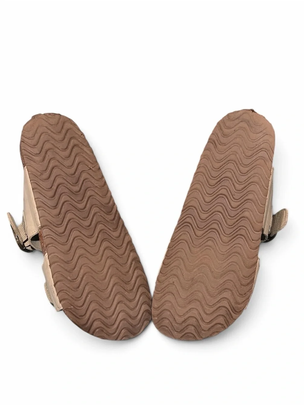 Dream Pairs Girl’s 5 Taupe Double-Buckle Slide Sandals